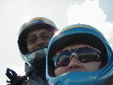 Tandemflug mit Passagier Walter.